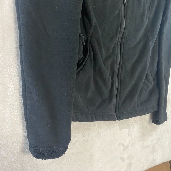 The North Face Fleece Jacket Fuzzy Sherpa Lined Women's Small Black Full Zip - Picture 5 of 10